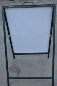 standard a-frame - aluminium composite panels